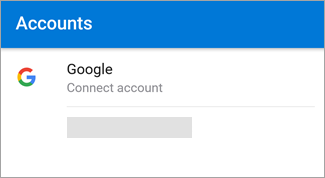 Outlook for Android may automatically find your Gmail account.
