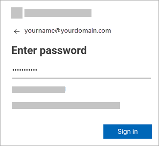 Enter your password for your email account.