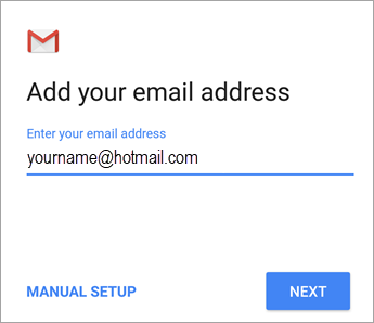 Add your email address